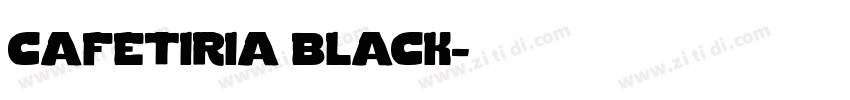 cafetiria black字体转换